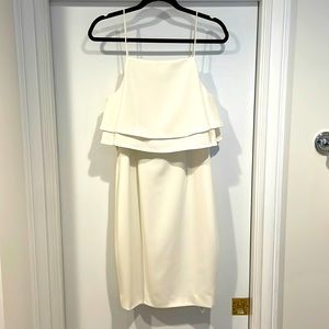 Adorable white dress, WORN ONCE, size M